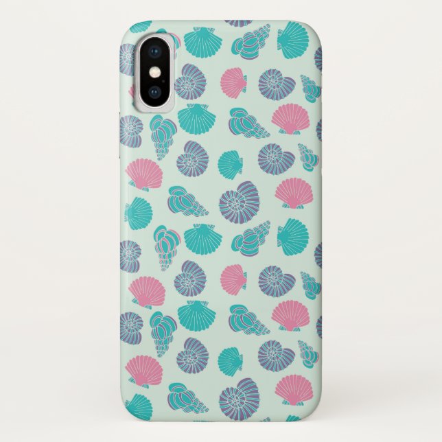 Pastel Seashell Pattern 1 Case-Mate iPhone Case (Back)