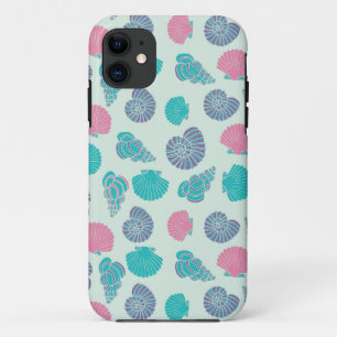 Pastel Seashell Pattern 1 iPhone 11 Case