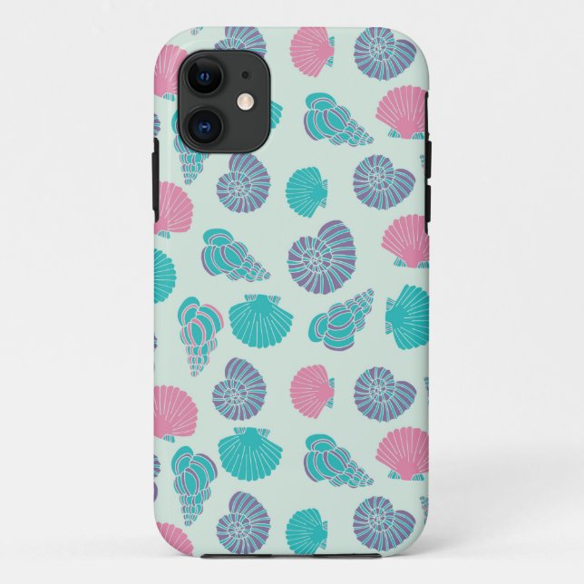 Pastel Seashell Pattern 1 Case-Mate iPhone Case (Back)