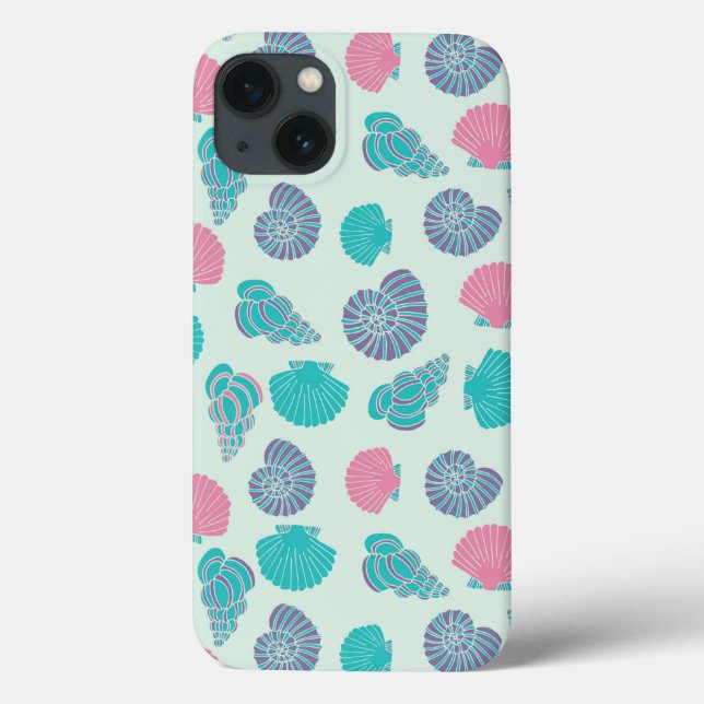 Pastel Seashell Pattern 1 Case-Mate iPhone Case (Back)