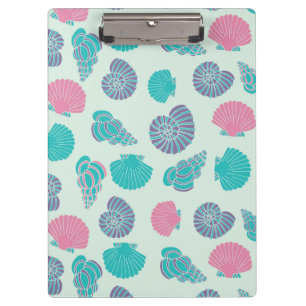 Pastel Seashell Pattern 1 Clipboard