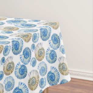 Pastel Seashell Pattern 2 Tablecloth