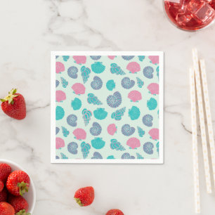 Pastel Seashell Pattern Napkin