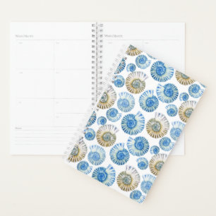 Pastel Seashell Pattern Planner