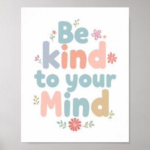 Pastel Self Love Typography Poster