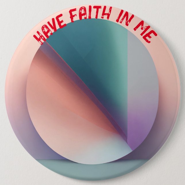 "Pastel Serenity: Colossal Assurance Button" 6 Cm Round Badge (Front)