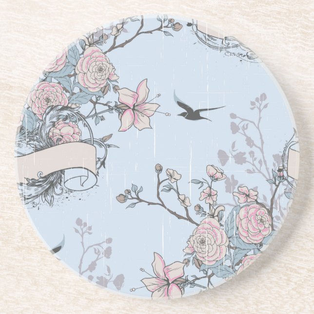 pastel shabby chic coaster (Front)