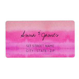 Pastel Shades Of Pink watercolor Hand-painted