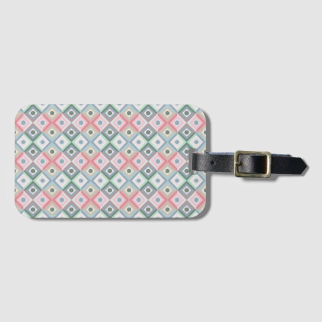Pastel Shapes  Luggage Tag (Front Horizontal)