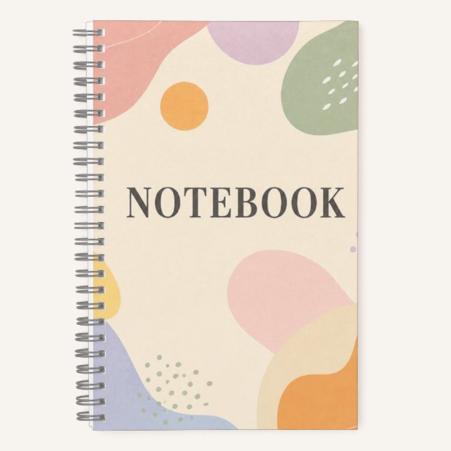 Pastel Shapes Notebook –  Dotted Journal (Front)
