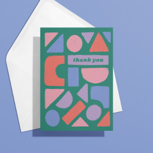 Pastel Shapes Thank You for That Thing You Did Card