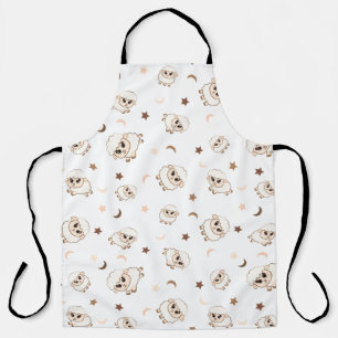 Pastel Sheep Pattern Apron
