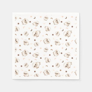 Pastel Sheep Pattern Napkin
