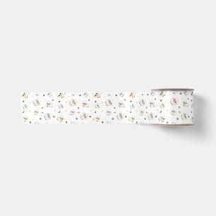 Pastel Sheep Pattern Satin Ribbon