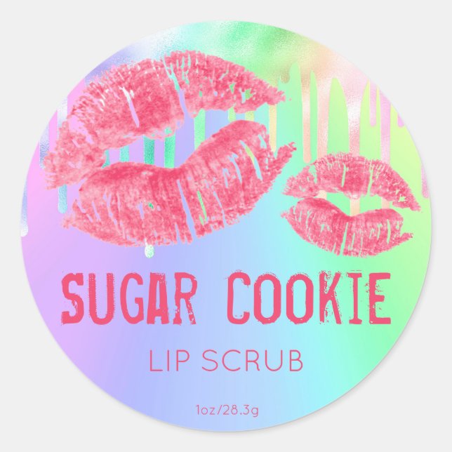 Pastel Shimmer Lip Scrub Product Label (Front)
