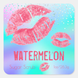 Pastel Shimmer Sugar Scrub Product Label