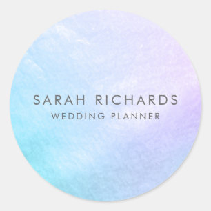 Pastel Simple Mother of Pearl Classic Round Sticker