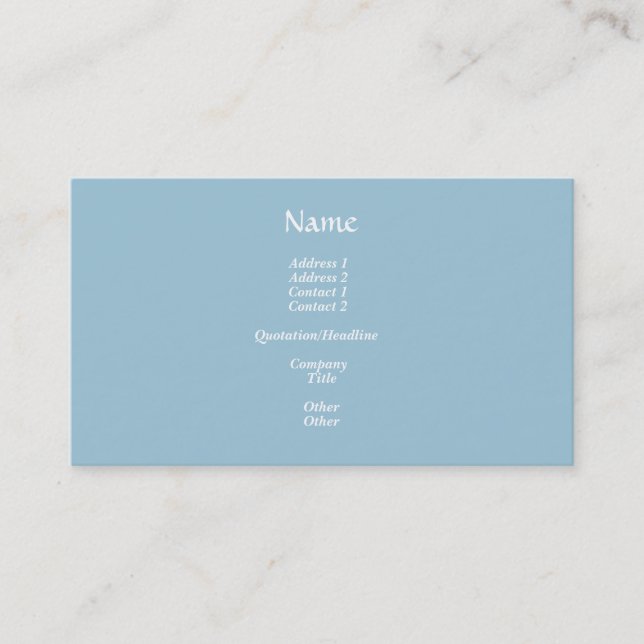 Pastel Skies Business Card (Front)