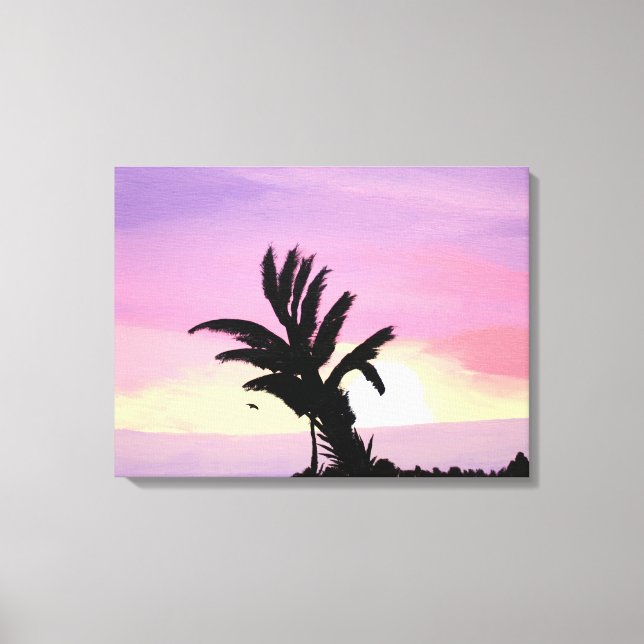 Pastel Skies Wrapped Canvas Print (Front)