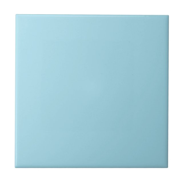 Pastel Sky Blue Solid Colour Tile (Front)