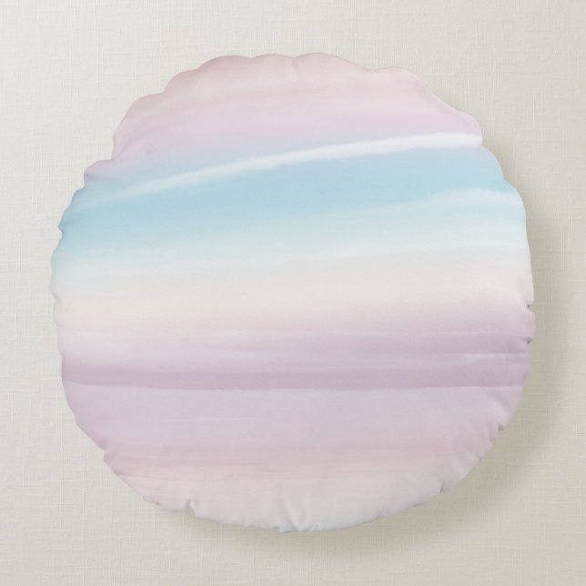 Pastel Sky Dream 3 Round Cushion (Front)