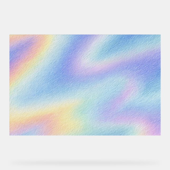 Pastel Sky Drift Acrylic Sign (Front)