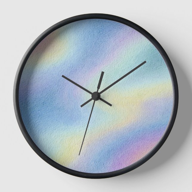 Pastel Sky Drift Clock (Front)