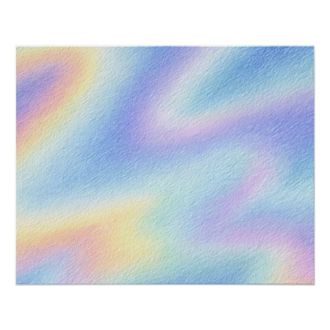 Pastel Sky Drift Poster (Front)