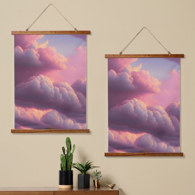 Pastel Sky Hanging Tapestry (Asymmetrical)