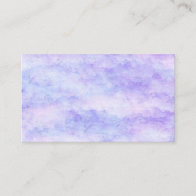 Pastel Sky Lavender, Blue and Pink  Business Card (Front)