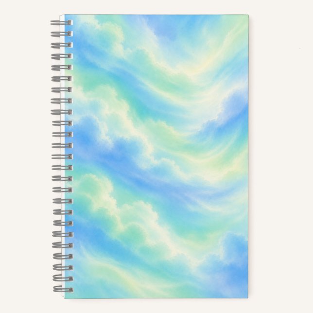 Pastel Sky Notebook | Aesthetic Cloud Journal (Front)