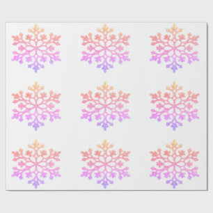 Pastel Snowflakes Wrapping Paper