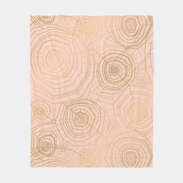 Pastel spider web: Halloween pattern. Fleece Blanket (Front)