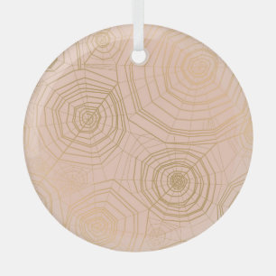 Pastel spider web: Halloween pattern. Glass Tree Decoration