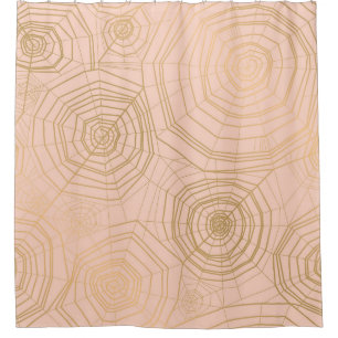 Pastel spider web: Halloween pattern. Shower Curtain