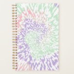 Pastel Spiral Shibori Floral Tie Dye Hippie Retro  Planner<br><div class="desc">Pastel tie dye pattern design rainbow colour. Blue, purple, pink tiedye shibori hippie spiral design pattern Planner for new school year, office, or for cool personal home binder. Tie dye pattern binder. Modern korean aesthetic spiral tie dye pattern in pastel pink lilac and green colour. Shiburi dye style pattern decor....</div>