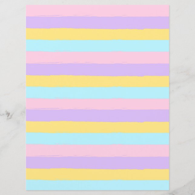 Pastel Spring Easter Scrapbook Paper (Front)