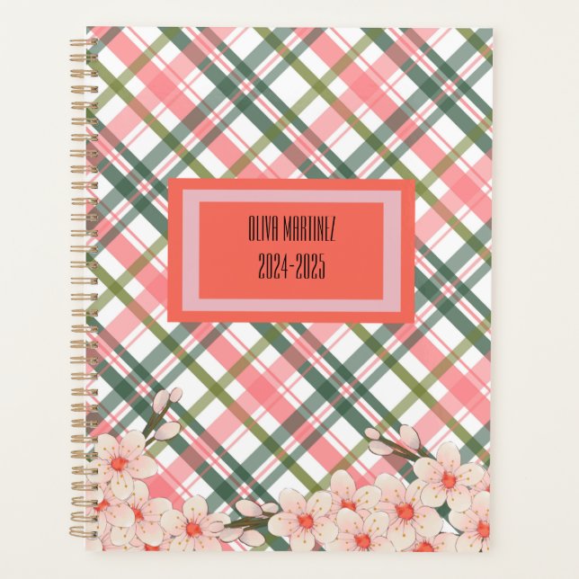 Pastel Spring Floral Daily-Weekly Planner (Front)