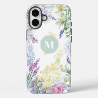 Pastel Spring Floral Monogram