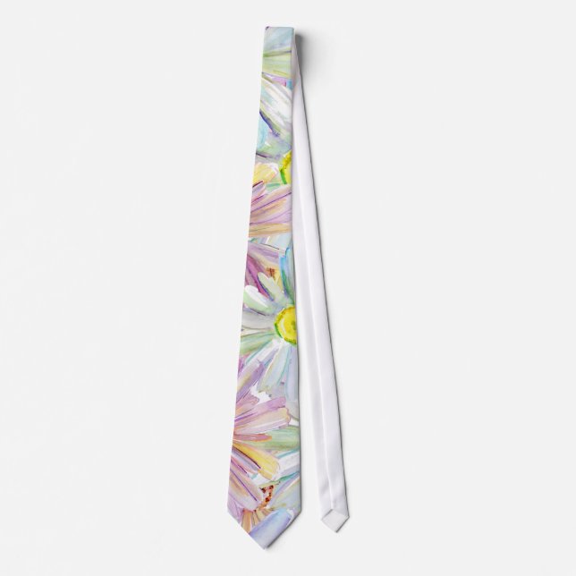 Pastel Spring Floral Tie (Front)