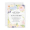 Pastel Spring Flowers Baby Shower Invitation