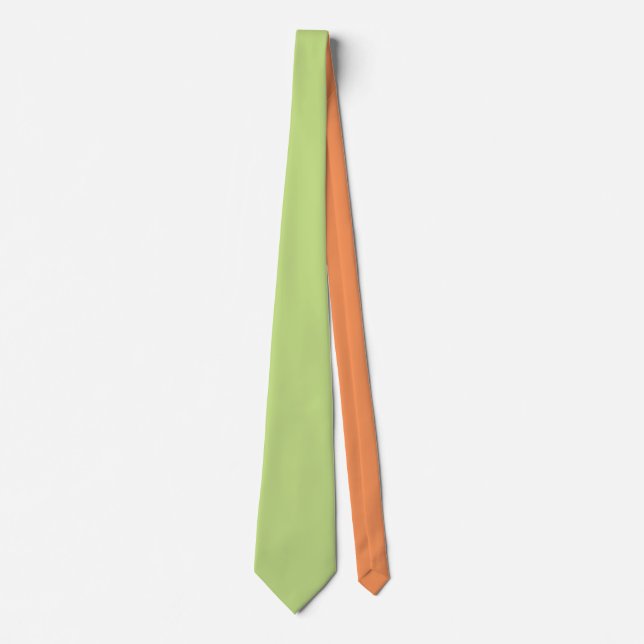 Pastel Spring Green Accent Decor to Customise Tie (Front)