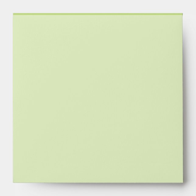 Pastel Spring Green Colour Decor Ready to Customis Envelopes (Front)