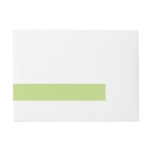 Pastel Spring Green Colour Ready to Customise Wraparound Address Label