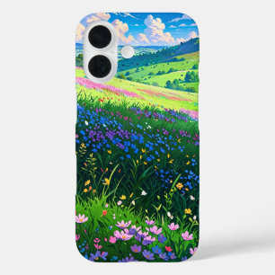 Pastel Spring Hills iPhone 16 Case