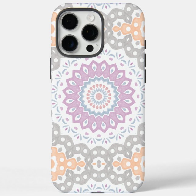 Pastel Spring Mandala Pattern in Soft Symmetry Case-Mate iPhone Case (Back)