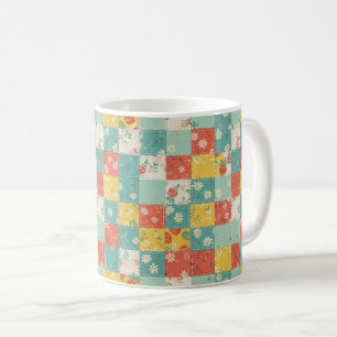 Pastel Spring Rose Pattern Coffee Mug