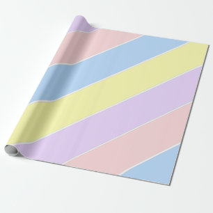 Pastel Spring Stripes Wrapping Paper