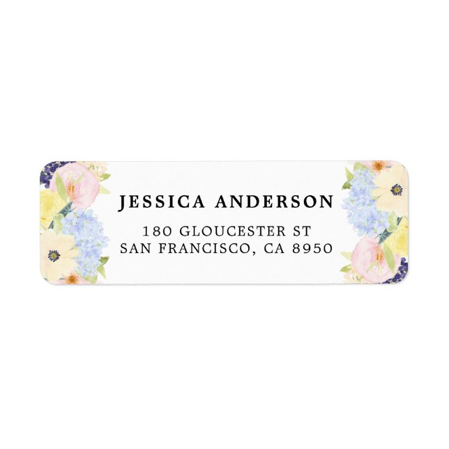 Pastel Spring Watercolor Flowers (Front)