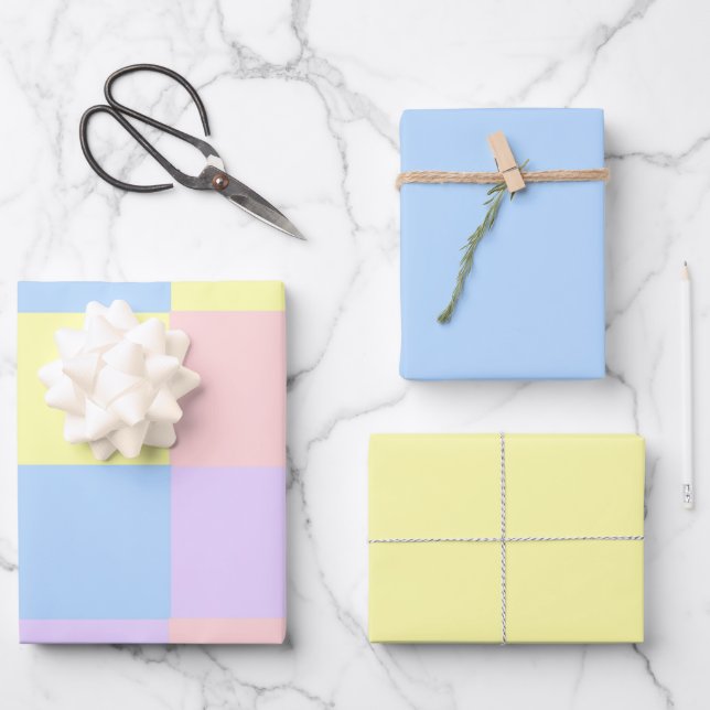 Pastel Spring  Wrapping Paper Sheet (Front)